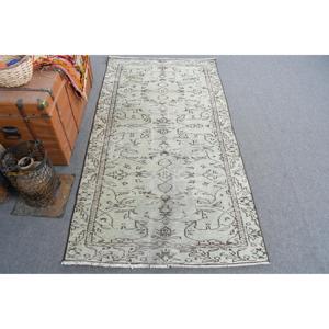 Tapis turc vintage, tapis d'appoint 3,3x6,4 pieds, tapis oriental gris brun - Product Image 1