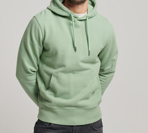 Sudadera con Capucha Negra Extra Grande de Estilo Urbano para Hombre, Otoño, Venta al por Mayor, 250g, Logotipo Bordado DTF Personalizado, Sudadera Informal para Hombre - Product Image 1