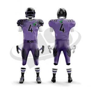 ชุดกีฬาสำหรับผู้ชายเสื้อฟุตบอลแบบอเมริกันซับลิเมตชุดกีฬาระบายอากาศใส่สบายออกแบบได้ตามต้องการ - Product Image 4