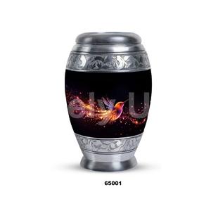 Venta caliente de aluminio Sparrow Keepsake Cremación Urna para adultos para cenizas humanas con bolsa de terciopelo gratis - Product Image 1