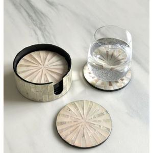 Dessous de verre au design unique Dessous de verre en nacre de forme carrée Dessous de verre faits à la main Dessous de verre à bon prix - Product Image 5