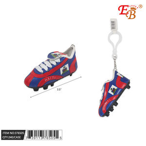 Porte-clés en cuir d'Haïti 20DZ/CS en alliage de zinc avec logo personnalisé, thème sportif, cadeau promotionnel - Product Image 1