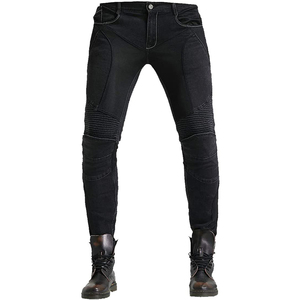 OEM High <b>Waist</b> Bike <b>Jeans</b> Custom Packed Motorbike Pants with CE Marked Protectors for <b>Men</b> New Design for Auto Racing Motorcycle - Product Image 2