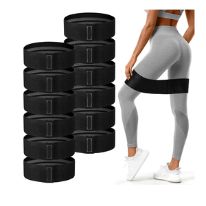 Bandes de résistance en tissu Travailler des bandes d'exercice d'étirement d'entraînement de butin antidérapant Jambes Squats Exercices Bandes de boucle de résistance - Product Image 1