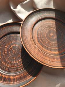 Assiette à salade en bois décontractée plateau de service boîte à pin thème amour bateau ovale bonbons biscuits nourriture fruits décoration de la maison cadeau - Product Image 2