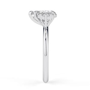 2.00CT Pera Cut Diamond Cluster 7 Stone Anillo de compromiso para mujer - Product Image 5