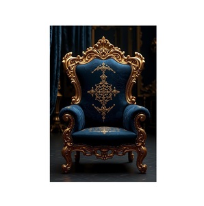 Silla de lujo de madera personalizada hecha a mano a pedido que proporciona opciones de tapicería de acabados personalizados y diseño cómodo - Product Image 4