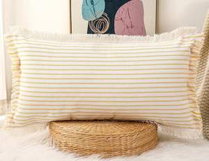 Housse de coussin lombaire en coton tissé à la main |   Housse de coussin décorative pour canapé |   Vente en gros OEM - Product Image 6