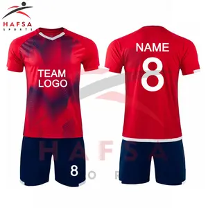 Fornitore di divise da calcio in Pakistan/uniforme da calcio personalizzata in poliestere 100% con LOGO del marchio personalizzato