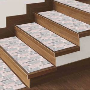 Tapis imprimé au design Kilim : rose, gris, moderne, luxueux, lavable en machine, gobelin - Product Image 1