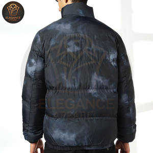 Wholesale Quilted Outerwear Baseball College Puffer <b>Jacket</b> Lightweight Packable Streetwear Slim Fit Puffer <b>Jacket</b> For Men - Product Image 3