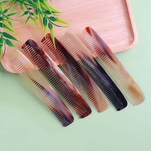 Cordero natural personalizado hecho a mano cuerno peine con dientes finos y anchos hecho a mano cuerno de búfalo peine para peinar el cabello - Product Image 4