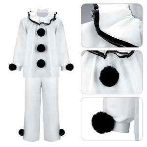 Custom Design Halloween Costume Cute Cartoon Pierrot Clown <b>Mascot</b> in EVA Material for Party and Promotion - Product Image 2