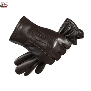 Gants en cuir Gants de conduite d'hiver chauds et imperméables de la meilleure qualité respirants du Pakistan - Product Image 6