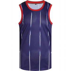 Maillot de basket-ball de compétition en polyester sublimé, respirant, personnalisable avec logo, nom et numéro du joueur, pour équipe - Product Image 1