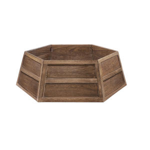 Collar de árbol de Navidad de madera vintage natural al por mayor, decoraciones navideñas para el hogar hechas en Vietnam - Product Image 2