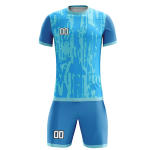 Vente directe d'usine, uniforme de football personnalisé par sublimation pour hommes, uniforme de football 100% polyester - Product Image 3