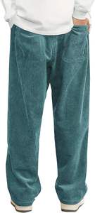 Pantalones Deportivos de Hombre de Moda a Precio Económico, Corte Holgado, Pierna Ancha, Lavado Ácido, 100% Algodón, Forro de Felpa, Estilo Urbano, Cintura Elástica, OEM - Product Image 2