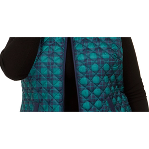 เสื้อกั๊กพัฟเฟอร์พิมพ์ลายลำลองสำหรับผู้หญิงไซส์ใหญ่ แบรนด์ Karen Scott สีกรมท่า ไซส์ 1X สำหรับฤดูใบไม้ร่วง - Product Image 3