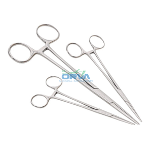 Pinzas Hemostáticas Manuales de Acero Inoxidable Profesionales, Portaagujas, Juego de Instrumentos con Certificación CE, Cirugía General Clase II - Product Image 1
