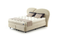 Base de Cama Moderna Capella, 90x190 cm, Tamaño Individual, Alta Calidad, Duradera, Cómoda, Tapizada, Estructura de Hierro, Madera de Pino Sólida, Fácil de Montar