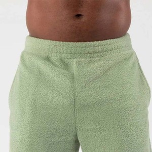 OEM Custom Manufacture Winter Half Zip <b>Sherpa</b> Trousers Baggy Pant Fleece Cheep Price for men's pants straight curved striped - Product Image 6