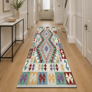 Tapis RUGS DEPOT LXDP-0121, vente en gros, multicolores, neutres, vintage, orientaux, imprimés numériquement, lavables en machine, en chenille, antidérapants - Product Image 5