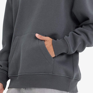 Custom Logo <b>Men</b> Hoodie With Front Pockets Soft Fleece <b>Pullover</b> <b>Men</b> Hoodie Casual Wear Solid Color OEM service Slim Fit/Oversized - Product Image 3