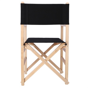 Sedia da Regista WELL HOME 51x46x86 cm in Legno di Becht con Finitura Verniciata e Tela Nera per Uso in Giardino - Product Image 5