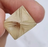 17 Ct Moissanite rugueux blanc cassé Moissanite rugueux forme de l'ONU rugueux pour bijoux Moissanite