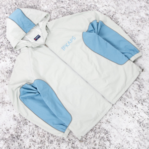 Chaqueta cortavientos con capucha de calle alta de invierno personalizada OEM, abrigo deportivo con cremallera completa para hombre, manga larga, impermeable, de nailon de secado rápido - Product Image 3