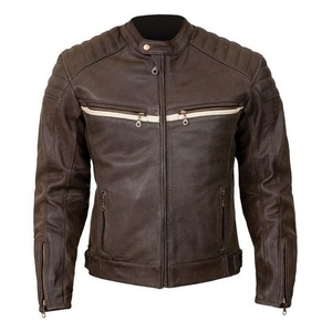 Blouson en cuir unisexe coupe-vent style américain 2026 pour motard, vêtements de moto, fabricant en gros - Product Image 4