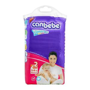 แคนเบเบ้ คอมฟอร์ท ดราย มินิ หมายเลข 2, 3-6 กก., 40 แพ็ค - Product Image 1