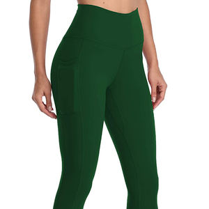 Derniers modèles de leggings de yoga pour femmes Logo personnalisé/Couleur respirant confortable Leggings de yoga à taille élastique de haute qualité - Product Image 4