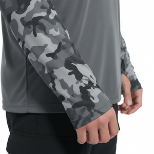 Camisas de Pesca con Capucha para Hombre, Hechas a Medida, Sublimadas, con Protección Solar UPF 50, de Poliéster/Algodón, Transpirables y de Secado Rápido - Product Image 4