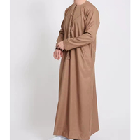 Qamis et Jubbah Arabes Saoudiens Vintage pour Hommes 2025 – Vêtements Islamiques de Haute Qualité, Grande Taille, Coton Respirant, Col Montant, Longueur Cheville