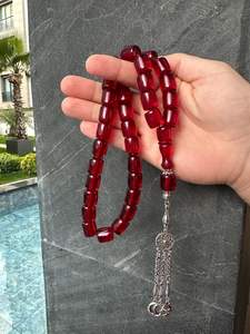 Tasbih de Resina MASTKHAN, Cuentas de Oración Artesanales, 33 Cuentas, Rosario Musulmán para Hombre, Regalo Islámico para el Eid, Modelo Hecho a Mano - Product Image 4