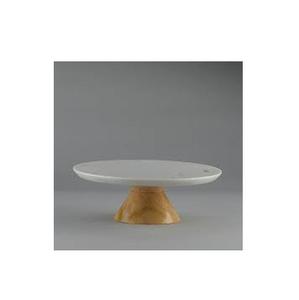 Handmade Traditional Wooden <b>Cake</b> Stand and Pizza Tools Acacia <b>Wood</b> <b>Cake</b> Platter - Product Image 1