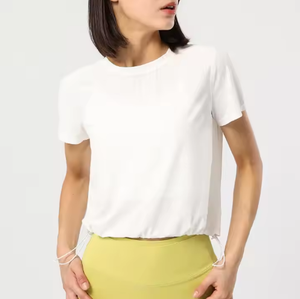 เสื้อผู้หญิงสั่งทำพิเศษ ผ้าฝ้ายระบายอากาศ นุ่ม สวมใส่สบาย ทรงโอเวอร์ไซส์ แฟชั่นลำลองสำหรับฤดูร้อน สไตล์สตรีทแวร์ ขายส่ง คุณภาพพรีเมียม ทันสมัย - Product Image 5