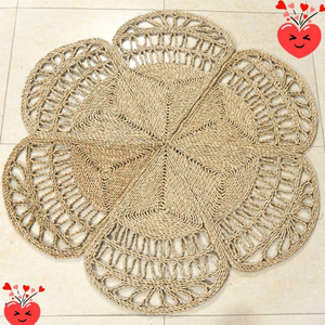 Alfombras de Jacinto de Agua de Vietnam, Alfombras Trenzadas de Fibra Natural para Hotel, Sala de Estar, Dormitorio, Hogar, Resort, Precio Económico, Tapetes para Piso - Product Image 6