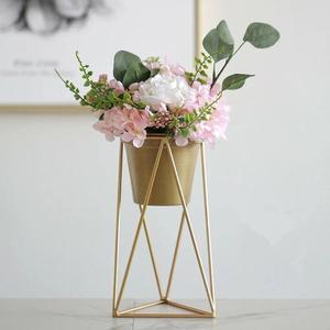 Unique Vintage Style Metal Pot <b>Stand</b> With Antique Look Perfect For Indoor <b>Corners</b> And Outdoor Lawn Decoration - Product Image 1