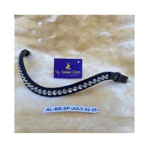 EQUESTRIAN HORSE CRYSTAL JEWELED LEATHER BROBAND HEAVY DUTY STRONG HORSE EQUIP MANUFACTURER SUPPLIER AT FACTORY PRICE