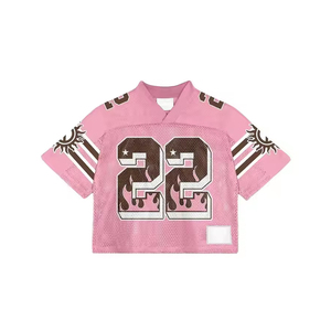 Nueva llegada Camiseta de fútbol americano personalizada Calidad Premium con manga corta Camiseta deportiva de alta calidad Impreso a medida - Product Image 5