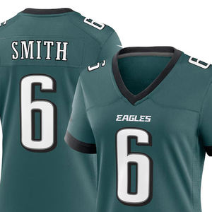 Camiseta de fútbol americano de poliéster superventas, ropa deportiva con logotipo personalizado de malla, diseña tu propia camiseta de fútbol americano 2025 para hombre - Product Image 3