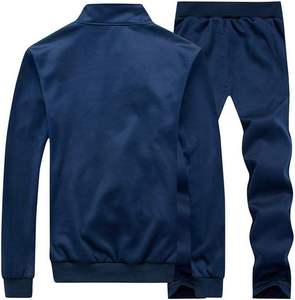 Combinaison de jogging d'entraînement extensible dans les quatre sens Tissu en polyester confortable pour hommes personnalisé Conception légère de grande taille personnalisable - Product Image 3