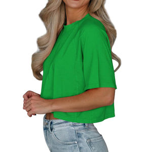 Venta al por mayor Gran oferta Crop Top mujeres verano corto Crop Top corto transpirable de alta calidad completamente personalizable mujeres Crop Tops - Product Image 6