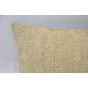 Sutil lana a rayas Ikat almohada bordada Beige 12x48 pulgadas lujo Floral Vintage patrón tejido técnica para ropa de cama portátil - Product Image 2