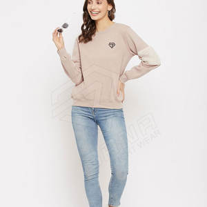 Sudaderas Premium Casuales para Mujer, con Logo Estampado, Lavado Ácido, Cuello Redondo, Talla Grande, Mezcla de Poliéster/Algodón - Product Image 1