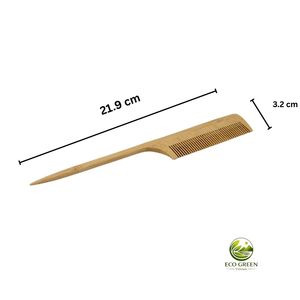 Peigne à cheveux en bambou écologique, brosse démêlante en bois naturel, produit de soin capillaire durable, fabricant en gros, classique, grand format - Product Image 2