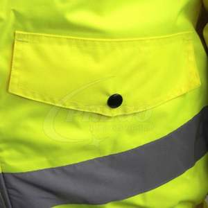 100% Polyester Hi Vis Rain Wear <b>Waterproof</b> High Visibility Jackets Reflective <b>Work</b> Clothing Protective Cotton Safety Jacket 2026 - Product Image 6